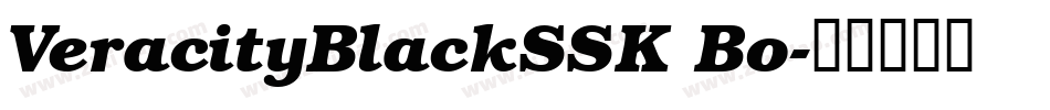 VeracityBlackSSK Bo字体转换